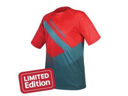 Dres Endura Singletrack Print T II LTD petrol - E3137PT