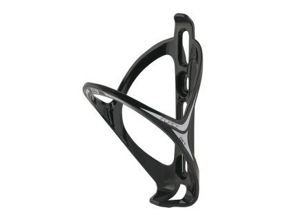 košík láhve FORCE GET plastový, černo-bílý lesklý