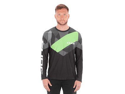 Dres Cube EDGE Round Neck Jersey L/S black´n´green