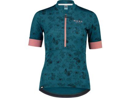 merino triko Mons Royal CADENCE HALF ZIP forest alchemy