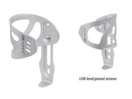 košík láhve FORCE UNI Al, stříbrný