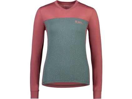 Merino triko Mons Royale REDWOOD ENDURO VLS terracotta / terrazzo