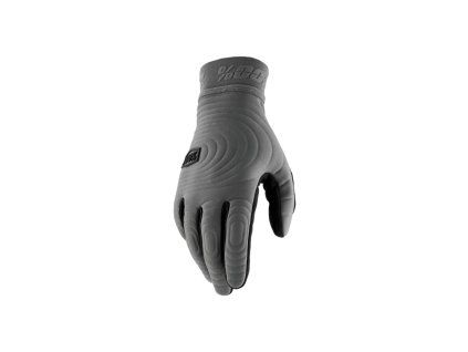 zateplené rukavice 100% BRISKER xtreme gloves šedé