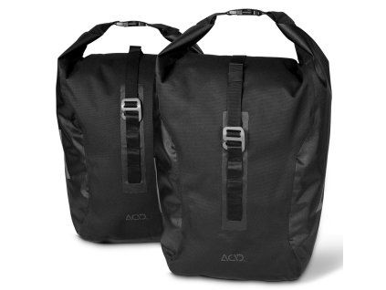 Boční tašky ACID Traveler 20 black ´n´black na zadný nosič (2kusy)
