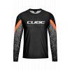 dres CUBE EDGE ROUND NECK JERSEY L/S black/orange