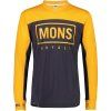 Merino dres s dlouhým rukávem Mons Royale REDWOOD ENDURO VLS gold / 9 iron