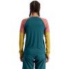 merino triko Mons Royal TARN FREERIDE LS WIND JERSEY deep teal / pink cl. / honey